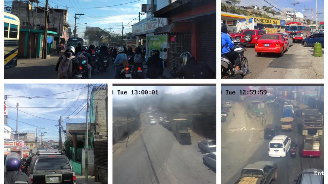 ráfico vehicular que ocurre entre La Cuchilla El Milagro, Mixco y Ciudad Quetzal, San Juan Sacatepéquez. 