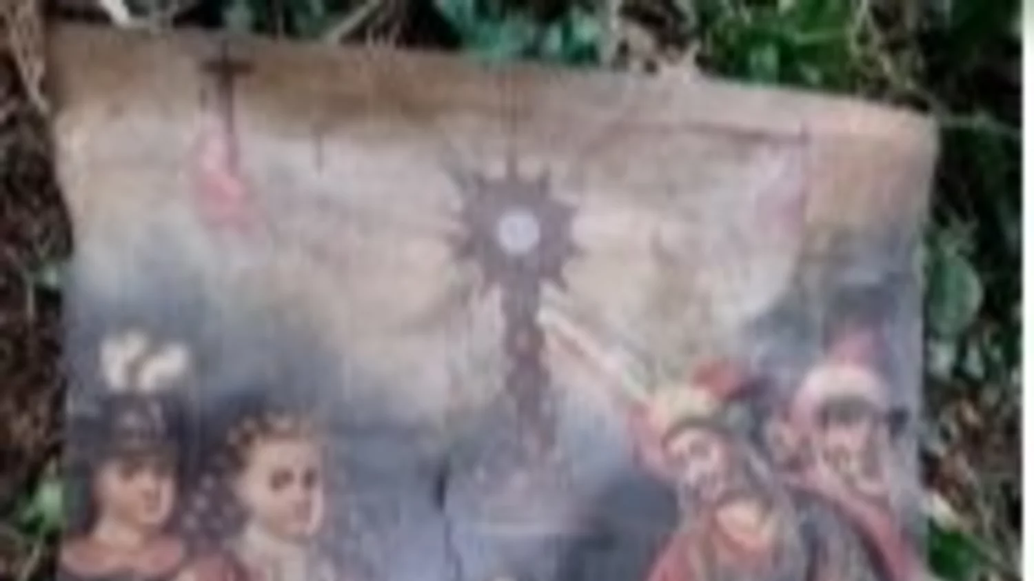 Obras de arte incautadas en un allanamiento en Guatemala/Foto MP