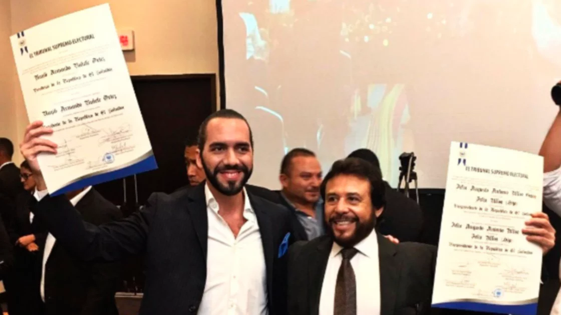 Bukele y Ulloa tendrán sus credenciales como presidente y vicepresidente electos para el periodo 2024-2029. Fotografía: DEM
