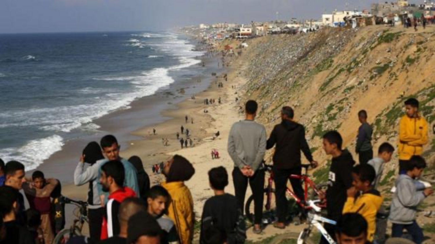 Estados Unidos anunció la construcción de un puerto provisional en Gaza para entregar ayuda humanitaria (Fotografía: BBC)
