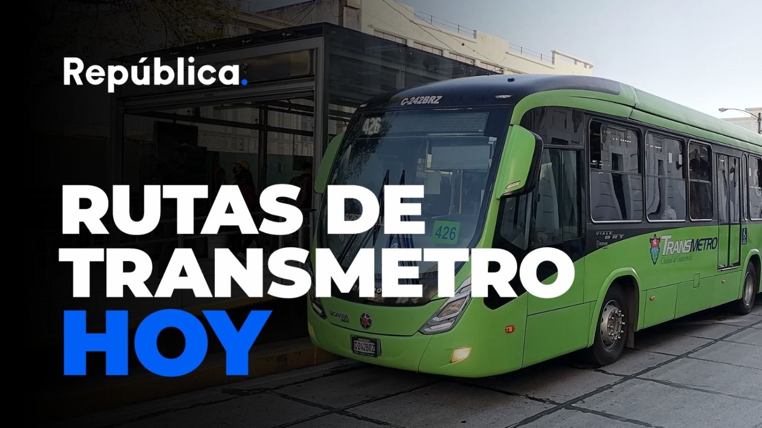 Estaciones cerradas y cambios de ruta del Transmetro este fin de semana