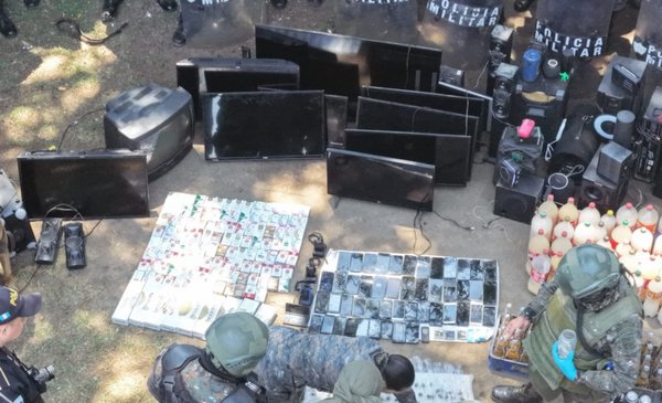 11 televisores y 49 celulares: lo que se escondía en cárcel de Cantel