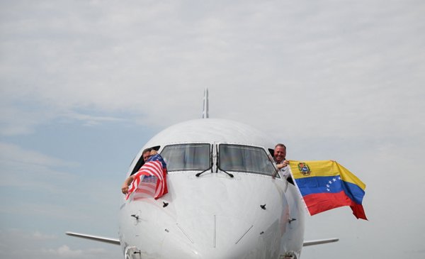 Primer vuelo comercial directo entre EE.UU. y Venezuela tras casi siete años