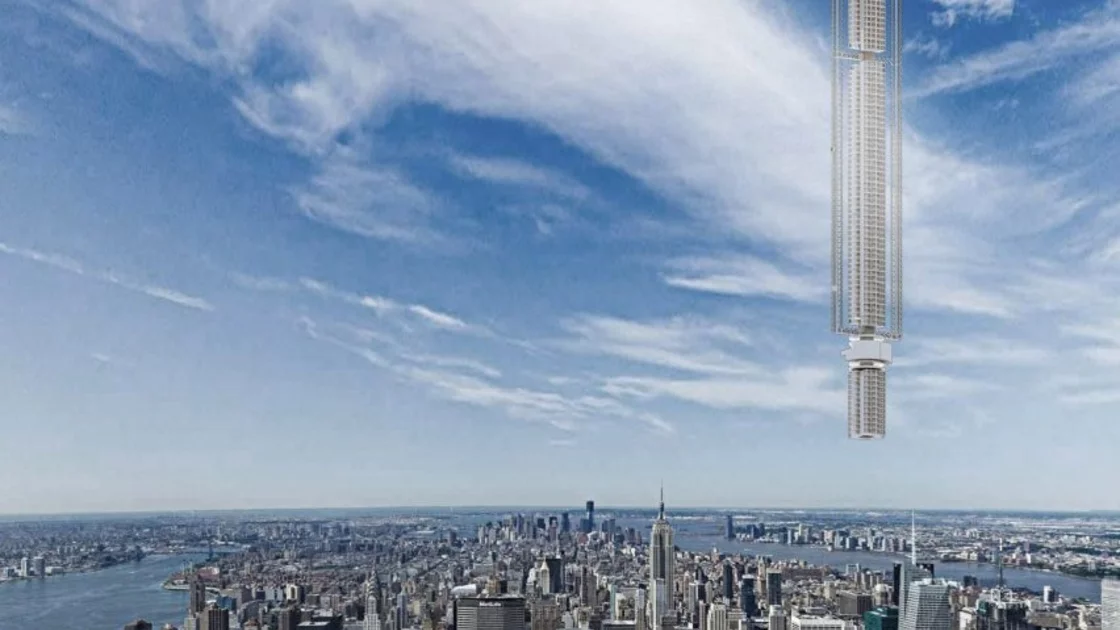 La Torre Anagramma estará suspendida de un asteroide y se moverá por los cielos.