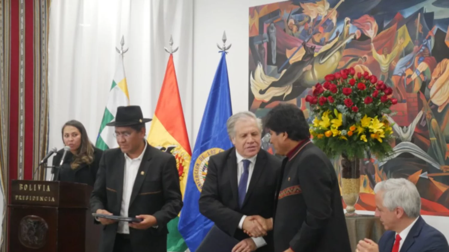 Cuestionan a Almagro por apoyar reelección de Evo Morales