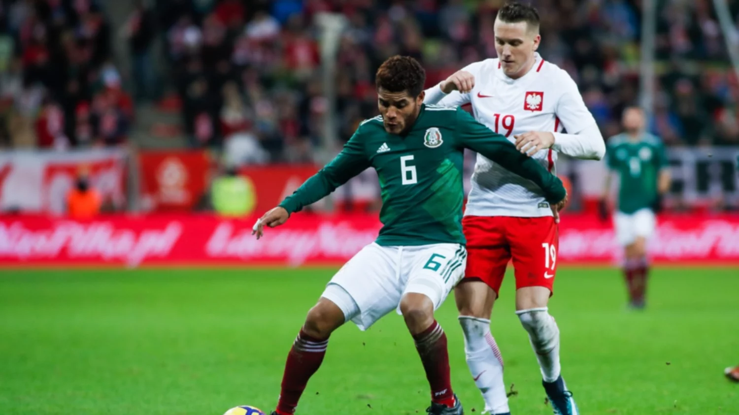 Mexico vs Polonia (Fotografía: TV Azteca) Mexico vs Polonia (Fotografía: TV Azteca)