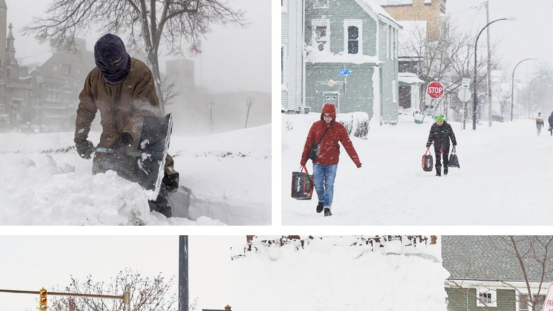  Todavía se espera que caigan entre 15 y 30 centímetros de nieve en el sur del condado de Erie, cuya capital es la ciudad de Búfalo. (Foto: Efe)