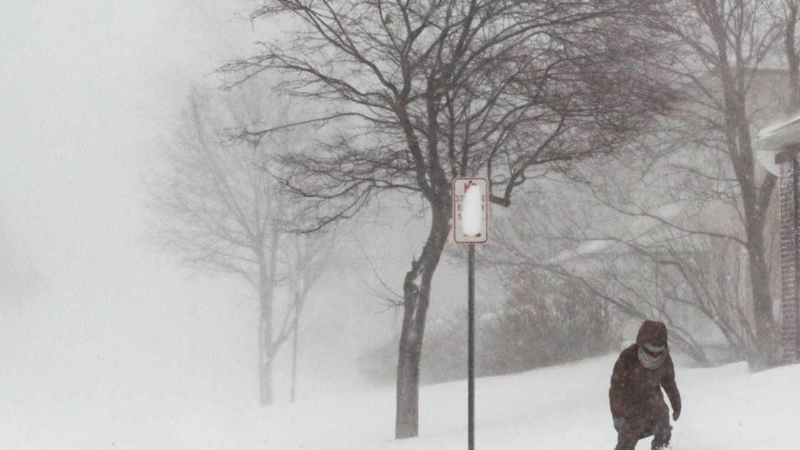 Imagen de la tormenta de nieve que azota Estados Unidos. (Foto: Efe)