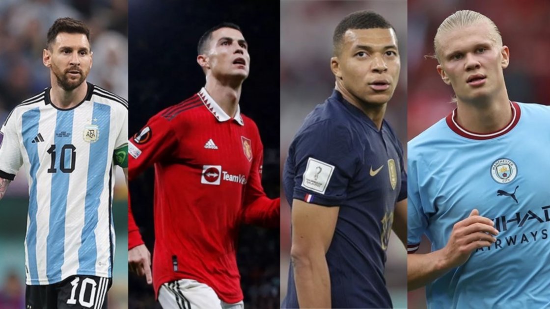 Messi, Ronaldo, Mbappé y Haaland despidieron al Rey Pelé