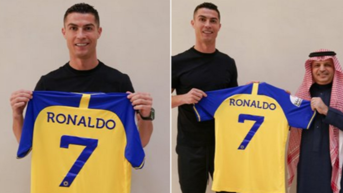  Cristiano Ronaldo cierra un mes de rumores en el que se vinculó con el Al Nassr de Arabia Saudita. (Foto: Twitter)